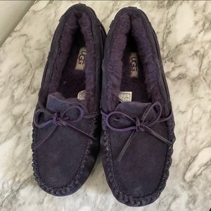 Dark Purple Ugg Moccasins